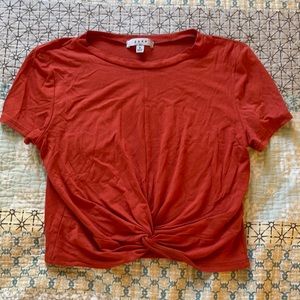 Orange/Red Crop Top